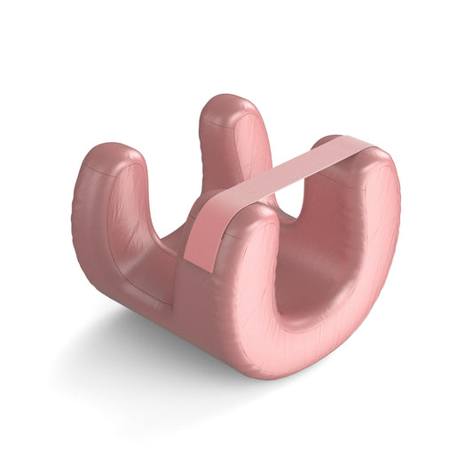 Pink Beauty Sleep Pillow - Contoured Memory Foam Pillow for Face & Neck Support