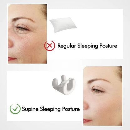 Pink Beauty Sleep Pillow - Contoured Memory Foam Pillow for Face & Neck Support