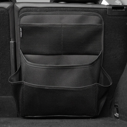 1 Pcs Black Premium Car Back Seat & Trunk Organizer - Multi-Pocket Hanging Storage Bag