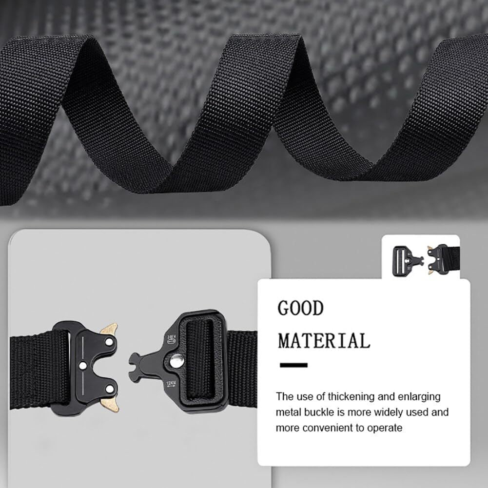 Khaki Adjustable Tactical Battle Belt Set - Padded MOLLE Outer & Nylon Inner Belt