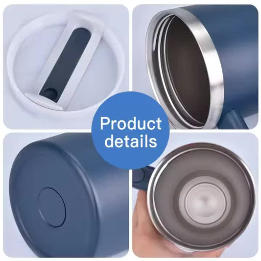 Light Purple 40oz Stainless Steel Tumbler with Handle & Straw - Large Capacity Insulated Travel Mug