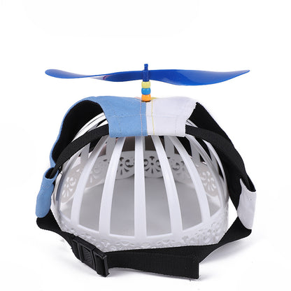 S Green Pet Baseball Cap with Spinning Propeller - Colorful Fun Design - See Details for Sizing