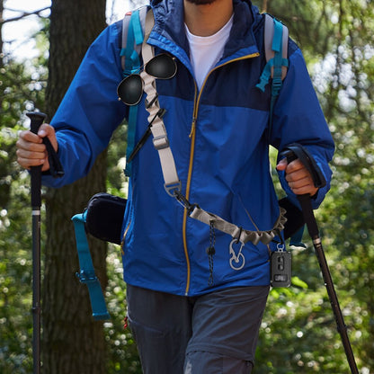 Green 4 PCS Heavy-Duty Outdoor Utility Strap - Multi-Purpose Camping Gear & Bottle Hanging Lanyard