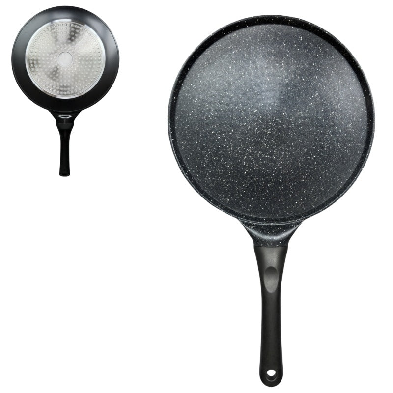 Large Black Plane Versatile Non-Stick Frying Pan (27cm) - Induction Ready Skillet for Everyday Cooking