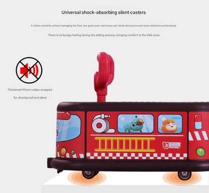 Taxi Quiet Ride Twist Car for Toddlers - Fun Wiggle Ride-On Toy