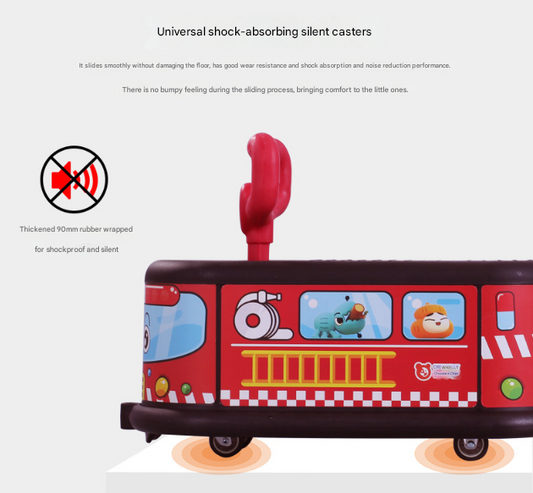 Taxi Quiet Ride Twist Car for Toddlers - Fun Wiggle Ride-On Toy