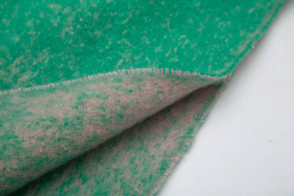 Orange Plush Gradient Winter Scarf Shawl - Thick Textured Circle Yarn with Chunky Tassels - 185cm x 40cm