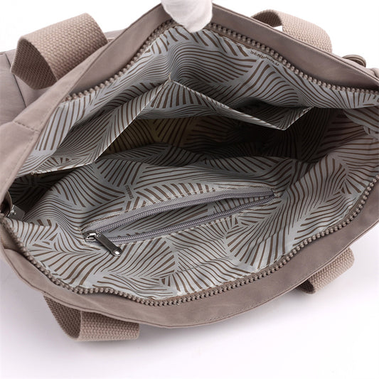 Modern Light purple Shoulder Bag with Multiple Pockets - Perfect for Work