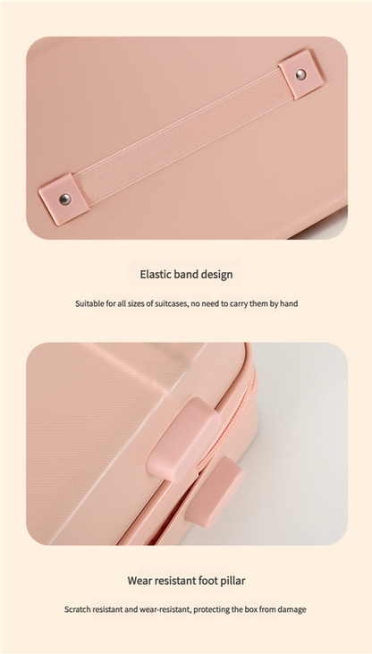 Personalized stylish and lightweight Pink mini suitcase for short trips