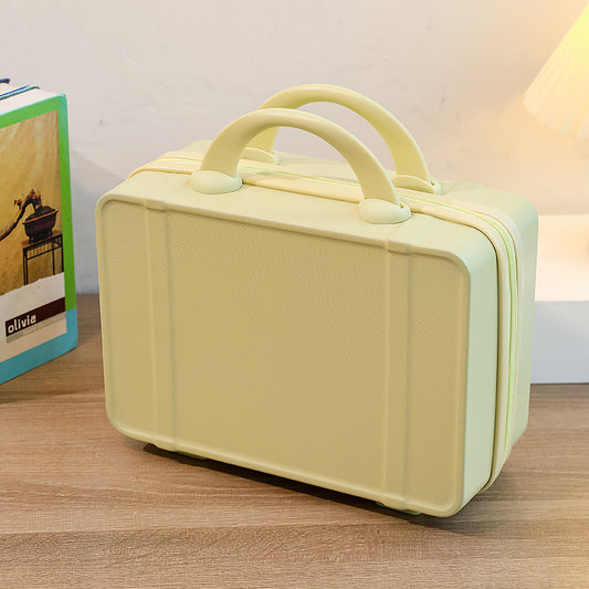 Personalized stylish and lightweight Light yellow mini suitcase for short trips
