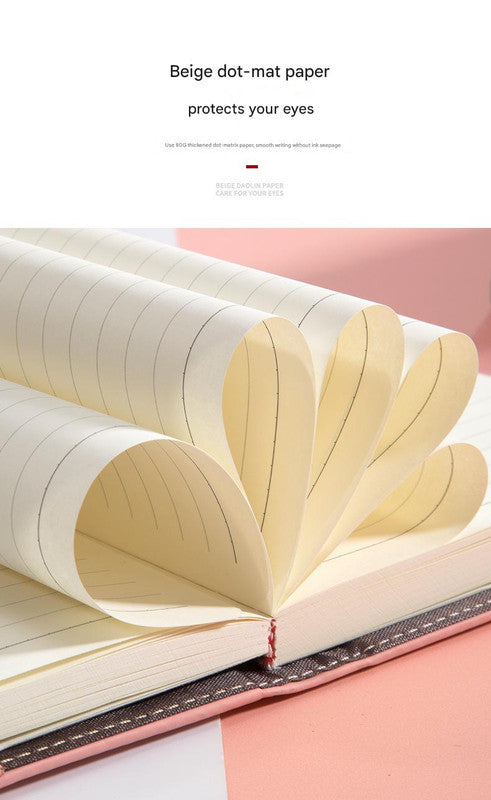 Heart Lock Diary with Key - Vintage Style Journal, Red PU Leather, Secure and Elegant