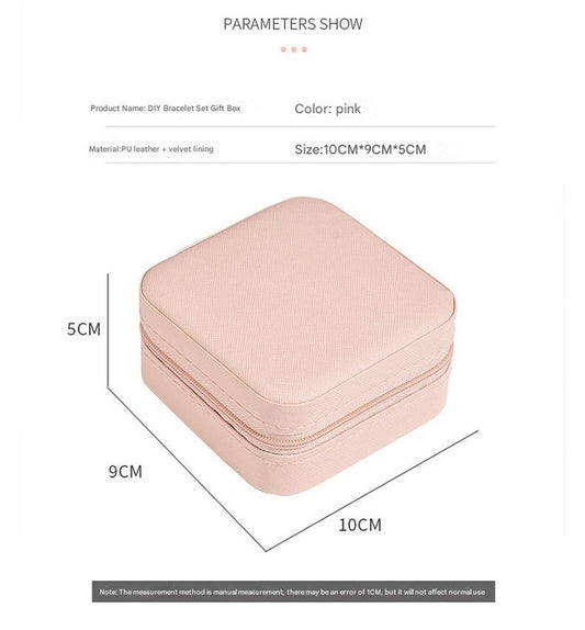 Green Kids DIY Beaded Bracelet Set - Creative Jewelry Making Kit with Princess Gift Box and Display Stand