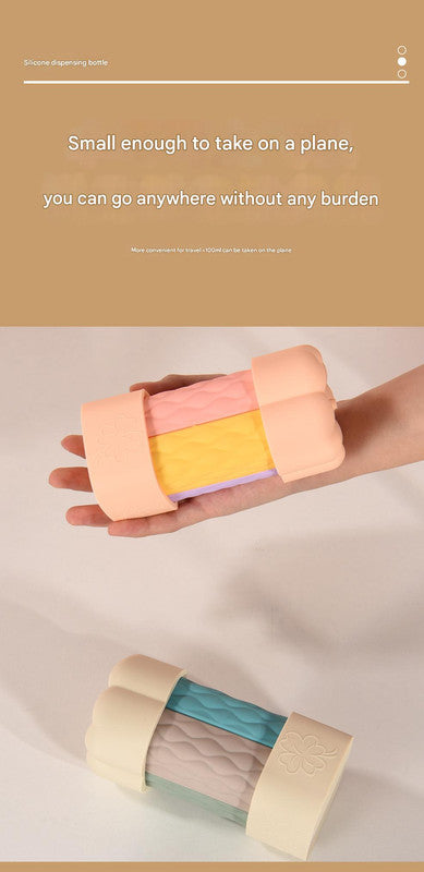 Brown suit Silicone Travel Bottles Set (4 Pack, 60ml) - Leakproof Refillable & Squeezable