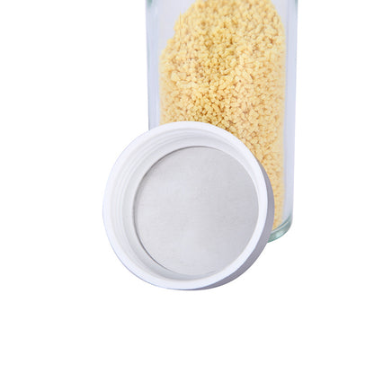 Modern stainless steel square spice revolving rack with 16 (88 ml each) empty glass jars