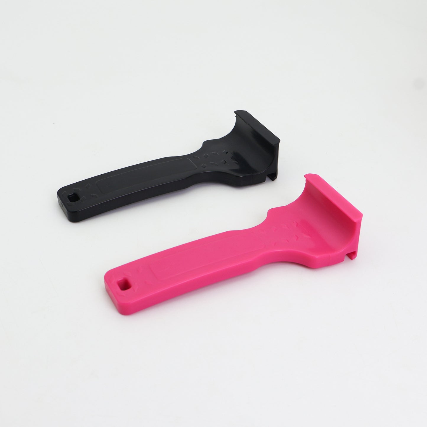 Pink+Black Easy-to-use bicycle tire levers (one pair) - quick tire removal and installation tool
