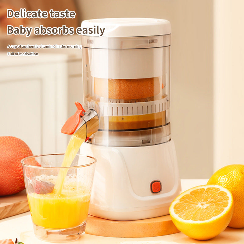 Gray Electric Citrus Juicer Press - Portable, Large Caliber, One-Click Operation(3.7v 1500 mAh battery)