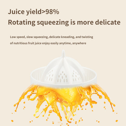 Gray Electric Citrus Juicer Press - Portable, Large Caliber, One-Click Operation(3.7v 1500 mAh battery)