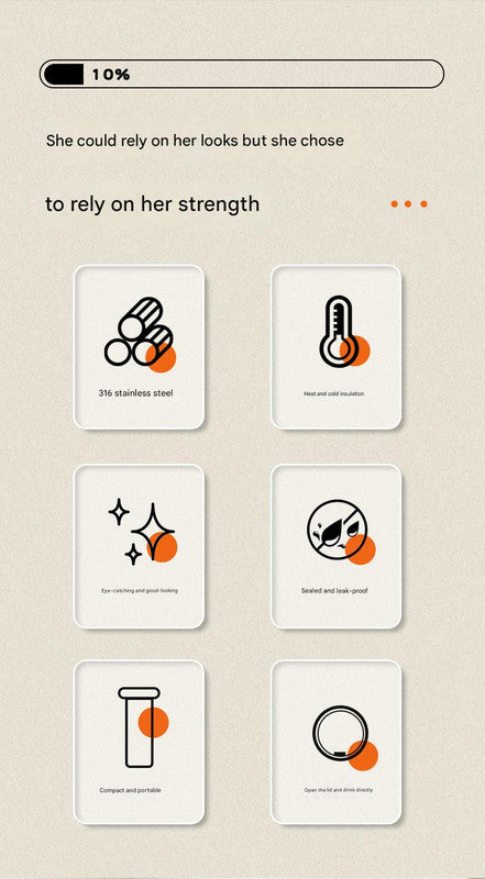 Mini Insulated Coffee Cup - 316 Stainless Steel, Portable & Stylish - White Kitten (300ml+cup brush)