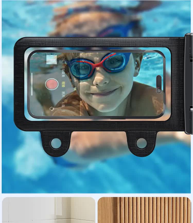 White 2-Pack Universal IPX8 Waterproof Phone Pouch with Lanyard - Touch Sensitive Case for Swimming & Outdoor Sports