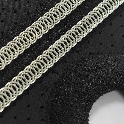 Grey Adjustable Knee Brace Support (Pair) with Dual Spring Stabilizers & Patella Gel Pad - Non-Slip for Sports Running Hiking