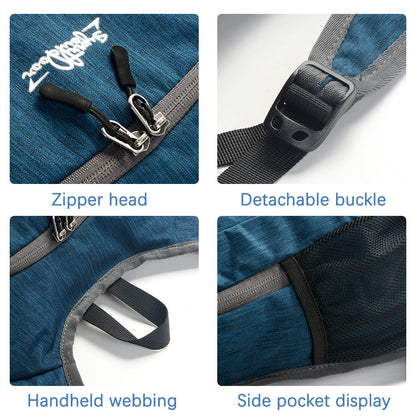 Grey Ultra Lightweight Packable Backpack - Foldable Daypack for Hiking & Travel