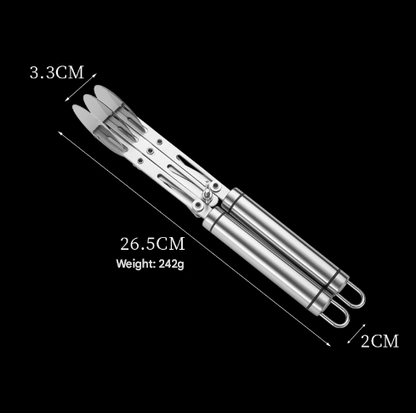 Doughnut Cutter Three Wheels Stainless Steel Multi-Wheel Rolling Dough Cutter - Pastry, Noodle & Lattice Slicer