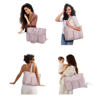 Black Women's Laptop Tote Bag - Professional Business Briefcase & Shoulder Handbag (Fits up to 15.6 Inch Laptop)