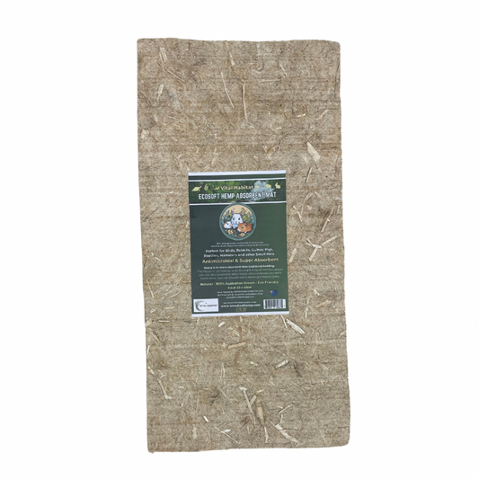 Ecosoft - Natural Hemp Super Absorbent Nest Mat | Small (20x40cm) | 2 Pack + Free Shipping