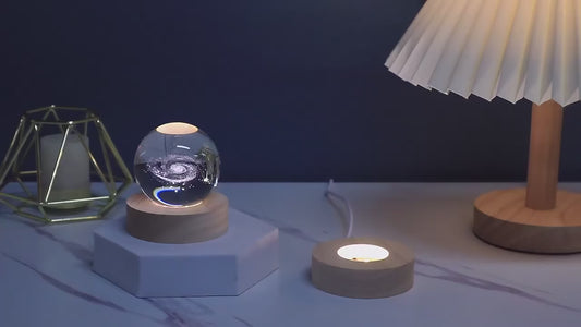 Create a Warm and Romantic Atmosphere with this Solar System Crystal Ball Night Light